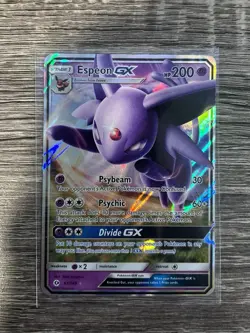 Pokemon TCG Espeon GX Ultra Rare Holo 200 HP 61/149 SM Base Set Psychic - Image 1