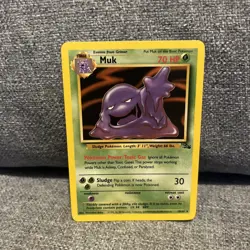 Muk 28/62 Fossil Regular Rare Non Holo NM Pokemon TCG - Image 1