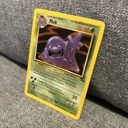 Muk 28/62 Fossil Regular Rare Non Holo NM Pokemon TCG - Image 2