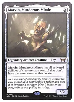 Marvin, Murderous Mimic - 253 - Duskmourn: House of Horror (DSK) MTG - Image 1
