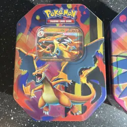 2 Pokemon TCG Mega Charizard X + Y ex Tin Bundle Sealed New - Image 3