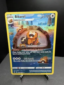 Pokemon TCG SWSH Crown Zenith Bibarel GG25/GG70 Galarian Gallery Full Art NM - Image 1
