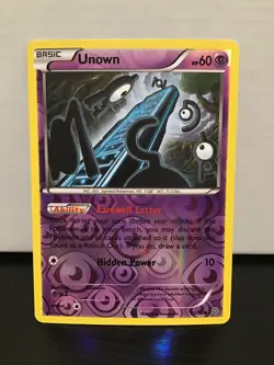 Unown Reverse Holo 30/98 Pokemon Ancient Origins Common - Image 1