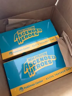 Pokemon Ascended Heroes Pokemon Center Exclusive ETB Elite Trainer Box - New - Image 1