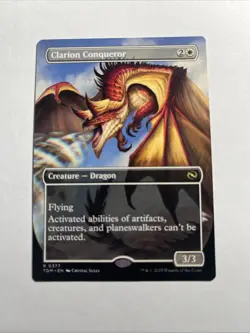 Clarion Conqueror (Borderless) - Tarkir: Dragonstorm MTG Plus Bonus Card!!! - Image 1