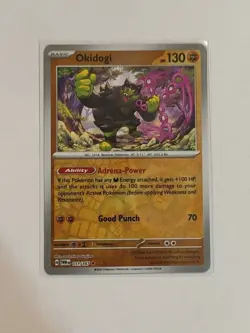 Pokemon TCG Okidogi 111/167 Twilight Masquerade Reverse Holo Rare Stamped NM - Image 1