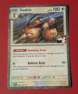 Pokemon TCG - Dodrio - MEW 085/165 Stamped - 151 Master Set - Prize Pack Series - Image 1