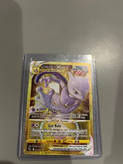 Pokemon TCG Mewtwo VSTAR Pokemon GO 086/078 Holo Secret Rare - Image 1