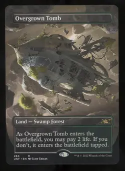 Overgrown Tomb - Borderless - MTG Unfinity - RareCo - Image 1