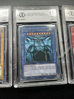 2010 Yugioh Legendary Collection Egyptian God Full Set BCCG Mint 10 - Image 3