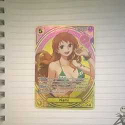 Bandai One Piece Card Game EB01 Nami Alternate Art Holo Lot 3 Cards - Image 1