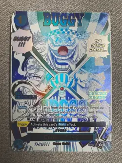 One Piece Buggy Character OP09-057 Rare Foil English Card Game Bandai - Image 1