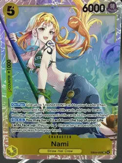 One Piece TCG - Nami ENGLISH EB03-053 HEROINES SR - Near Mint - Image 3