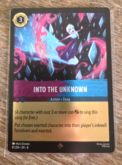 Disney Lorcana Into the Unknown Song 81/204, Foil Super Rare Card - Image 1