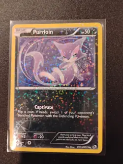 Purrloin RC13/RC25 Legendary Treasures Radiant Collection 2013 Pokemon Card VLP - Image 1