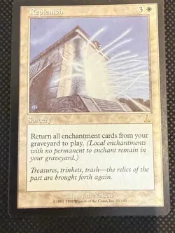 Replenish Urza's Destiny Magic the Gathering Rare White Sorcery MtG - Image 1