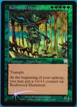 Rushwood Elemental FOIL Mercadian Masques HEAVILY PLD CARD (469617) ABUGames - Image 1