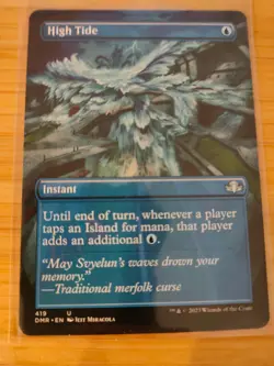 MTG High Tide (Borderless) 419 Dominaria Remastered M/NM Free UK P&P - Image 1