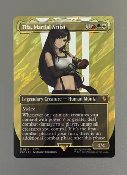 Tifa, Martial Artist (Borderless) (Surge Foil) Commander Magic Final Fantasy 🔥 - Image 1