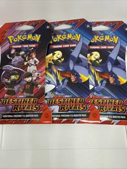 Pokemon Destined Rivals Sleeved Boosters 3x Packs 🔥🔥🔥 - Image 1