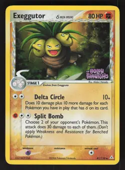 Exeggutor 41/110 Reverse Holo Pokemon TCG Holon Phantoms MP - Image 1