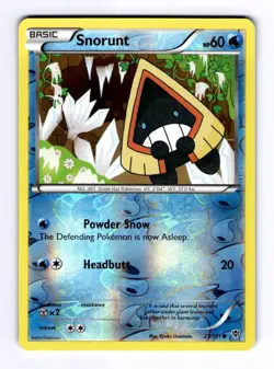 Snorunt Plasma Blast #21 (2013) Common Reverse Holo LP Pokemon - Image 1