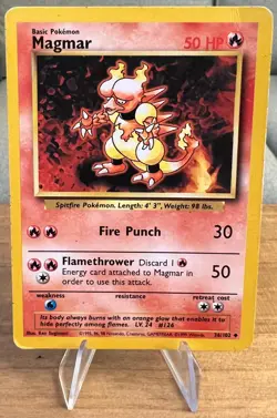 Magmar #126 Non-Holographic Pokemon Card HP - 36/102 Uncommon Base Set 1999 - Image 1