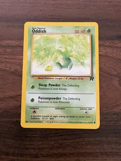 Team Rocket #63/82 Oddish Pokemon NM - Image 1
