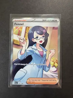 Pokemon Card TCG Fennel Full Art Trainer Black Bolt Secret Rare 162/086 - Mint - Image 1