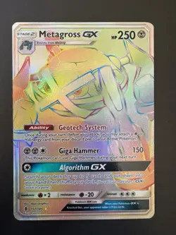 Pokemon Card Metagross Guardians Rising Secret Rare Full Art Holo 157/145 - NM - Image 1