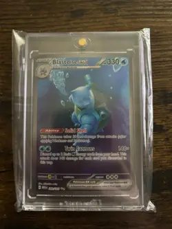 Pokemon Scarlet & Violet 151 TCG Blastoise EX 200/165 Sir Special Illustration - Image 1