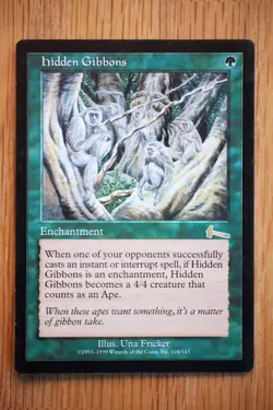 Hidden Gibbons / Urza's Legacy *NM Light Play* (English Magic the Gathering MTG) - Image 1