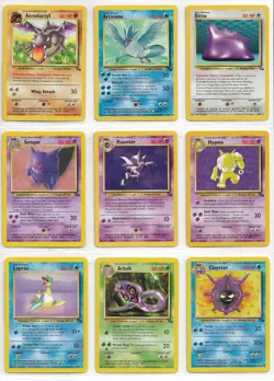Pokemon Fossil Lot of 39 ALL different cards NM-MT+ NPW Pictured Front and Back - Image 1
