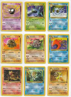 Pokemon Fossil Lot of 39 ALL different cards NM-MT+ NPW Pictured Front and Back - Image 3