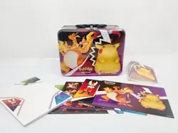 Pokemon collectors tin pakachu & charizard NO CARDS - Image 1