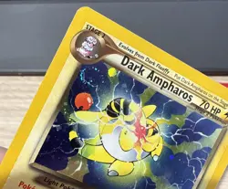 Pokemon Dark Ampharos Holo 1/105 Swirl Neo Destiny - Image 4