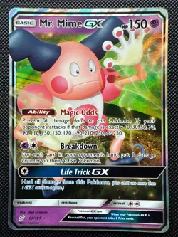 Mr. Mime GX 67/181 | Half Art Rare | Sun & Moon - Team Up | Pokemon TCG | NM - Image 1
