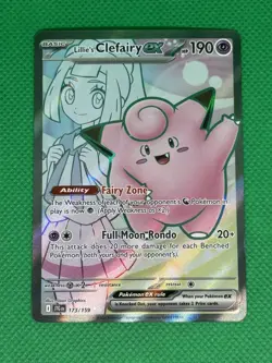 Pokemon TCG - Lillie's Clefairy ex 173/159 Sv09: Journey Together Holo - Image 1
