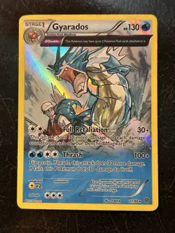 2015 Pokemon XY Ancient Origins Gyarados Holo 21/98 HP/DMG - Image 1