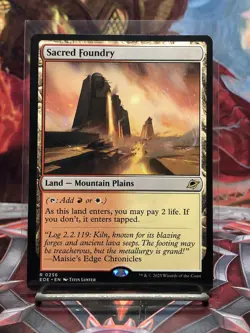 Sacred Foundry (Non-foil) Edge of Eternities 0256 Rare MTG - Image 1