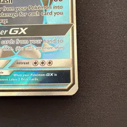 Pokemon Blastoise GX SM189 Black Star Promo Full Art Holo *creasing* - Image 3