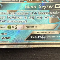 Pokemon Blastoise GX SM189 Black Star Promo Full Art Holo *creasing* - Image 4