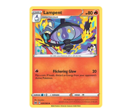 Pokemon TCG - Lampent 025/196 - Lost Origin / Trick or Trade - Uncommon NM - Image 3