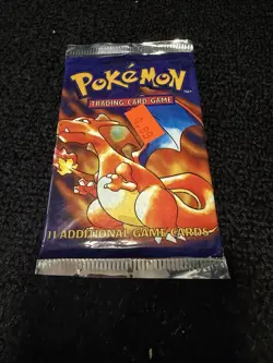 1999 Pokemon Base Set Pack CHARIZARD ART! Factory Sealed HEAVYUU 20.81gr Get It! - Image 2