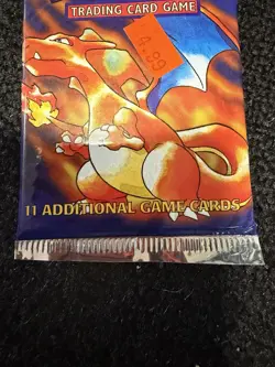 1999 Pokemon Base Set Pack CHARIZARD ART! Factory Sealed HEAVYUU 20.81gr Get It! - Image 4