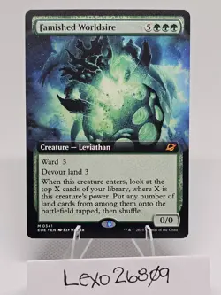 Famished Worldsire (Extended Art) / Edge Of Eternities MTG / NON-FOIL - Image 1
