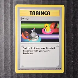 Switch, Shadowless, Base Set, 95/102, LP, Pokemon Trainer, WOTC 1999, (4/9) - Image 1