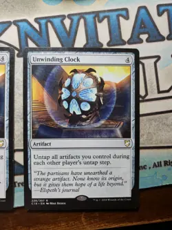 MTG Unwinding Clock Commander 2018 228/307 Regular Rare - Image 1
