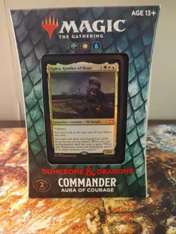 MTG Dungeons & Dragons Commander Deck, Aura Of Courage. (Factory Sealed) English - Image 1