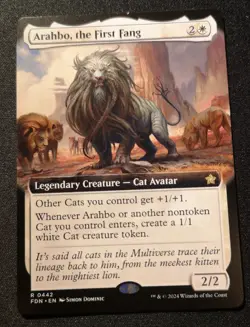 Arahbo, The First Fang - Extended Art - FDN - MTG - EN - NM - 0442 - Image 1